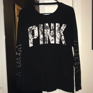PINK Open Back, Long Sleeved Shirt